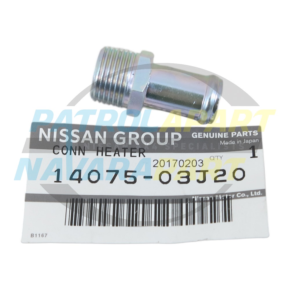 Genuine Nissan Lower Thermostat Water Outlet TB42 - Nissan Patrol Y60 GQ